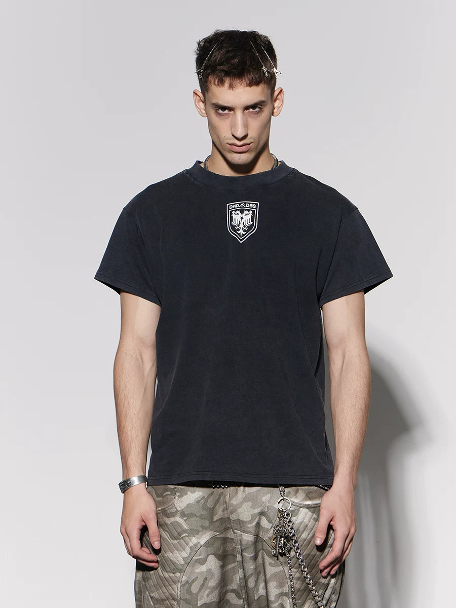 American Cleanfit Vintage Washed Badge Tee