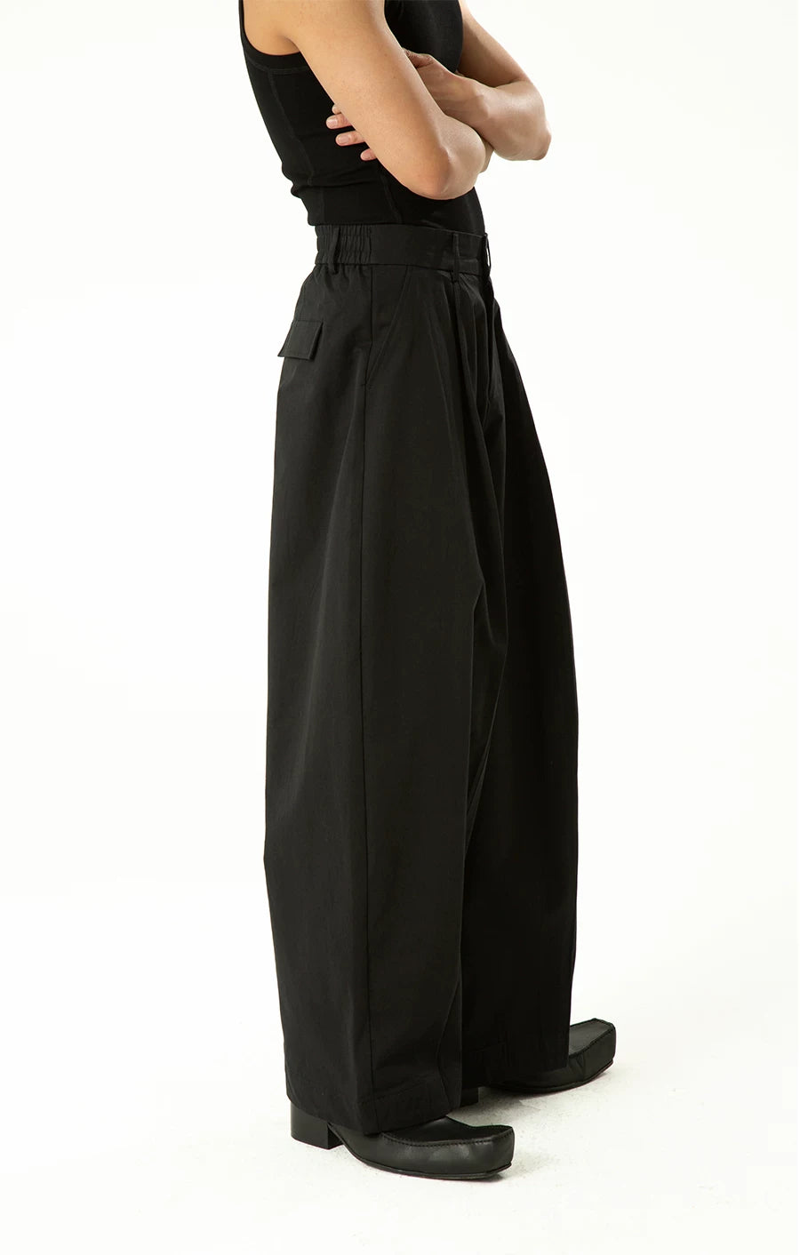 Casual Men's High-waisted Wide Leg Pants