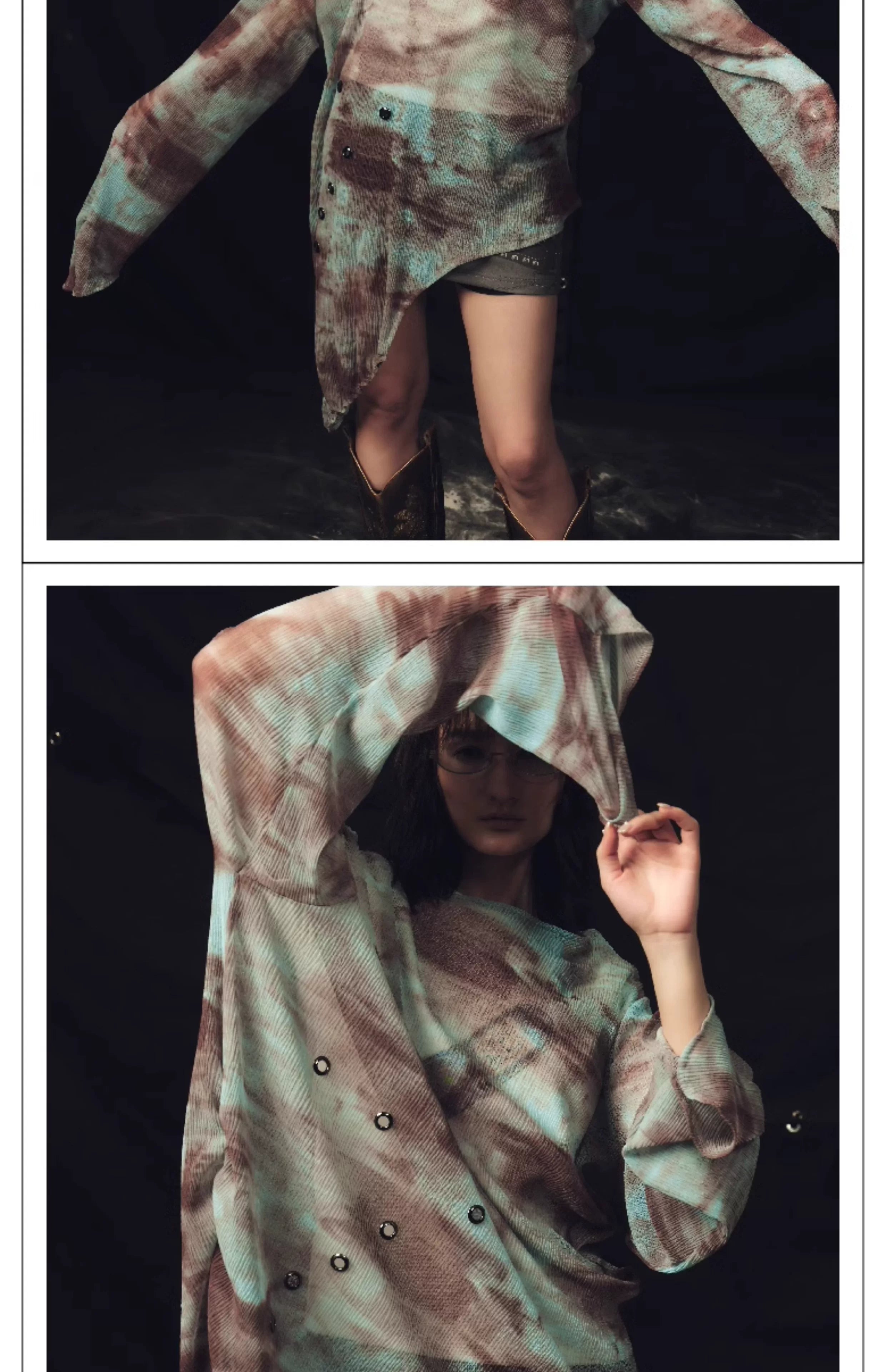 Irregular Mesh Unisex Tops