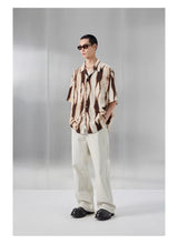 Printed Short Sleeve Cuban Collar Shirt