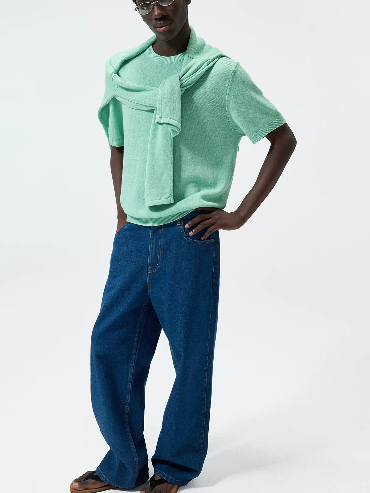 Five Pocket Indigo Wash Denim Pants