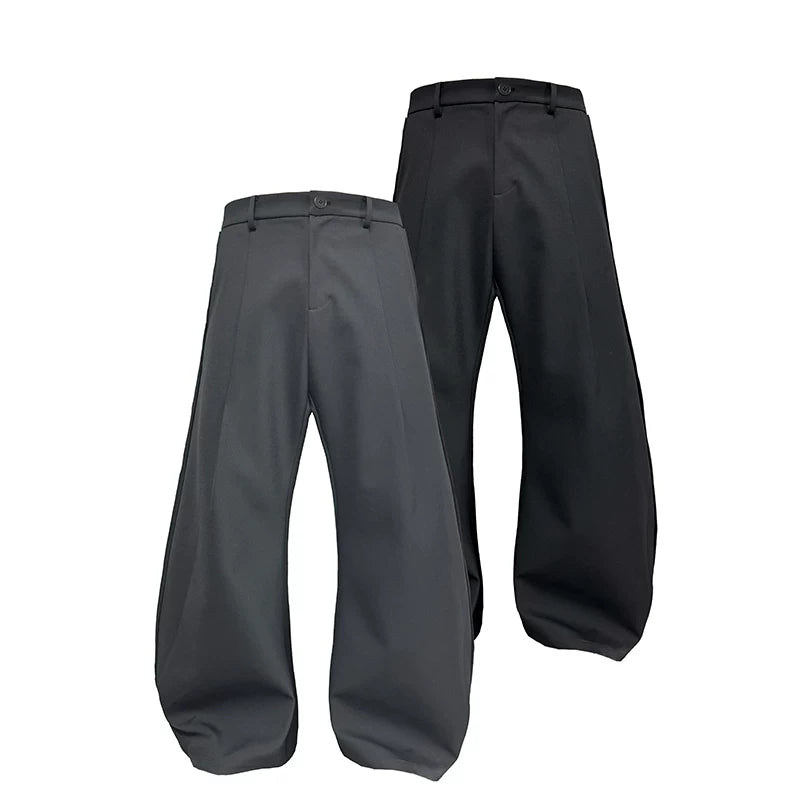 Two-Tone Wide Leg Machete Pants