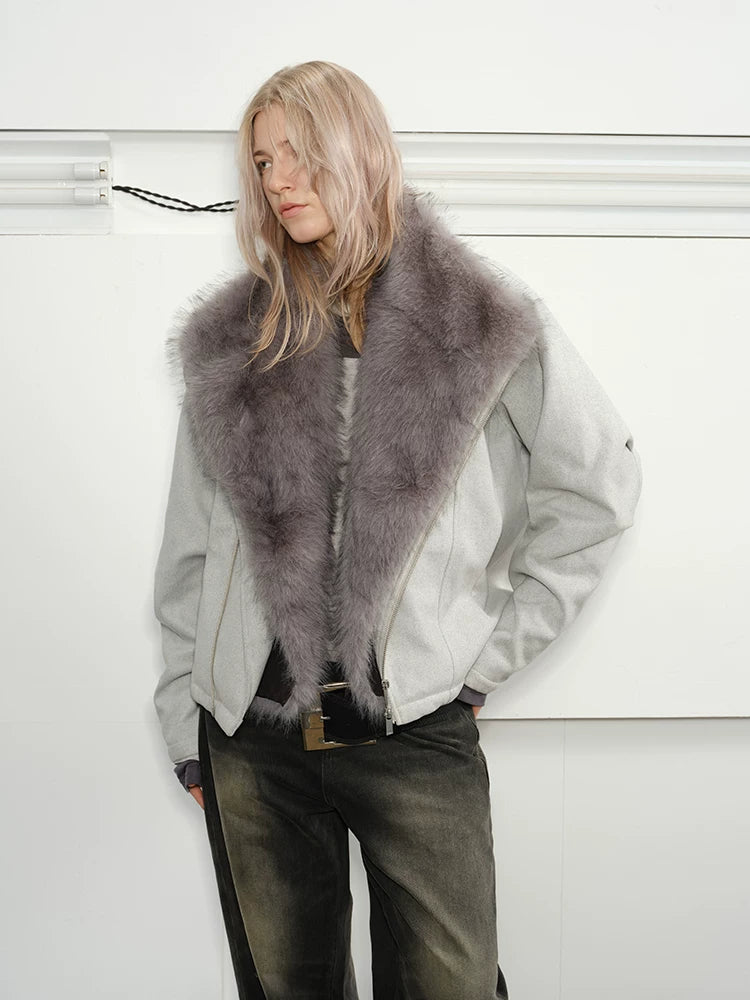 Men's Winter Detachable Rabbit Fur Coat