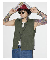 Forest Green Skin-friendly Knit Vest