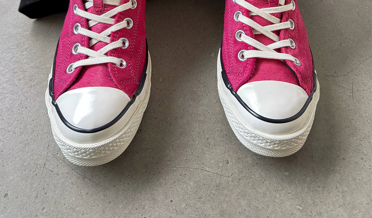 Pink Long-Tongue Vulcanized Sneakers