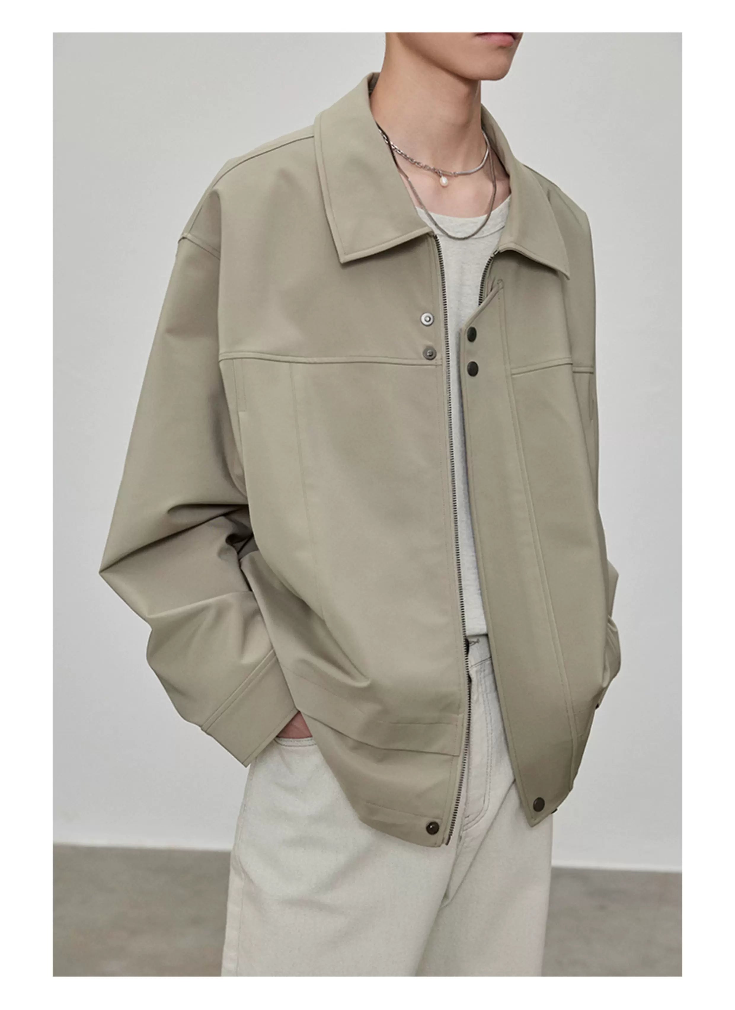 Square Collar Boxy Jacket