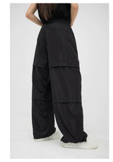 Unisex Patchwork Athletic Drawstring Waist Pants