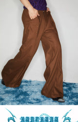 Vintage Riveted Flared Wool Cargo Pants