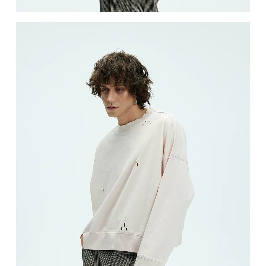 Four Color Baggy Couple Crewneck Sweatshirts