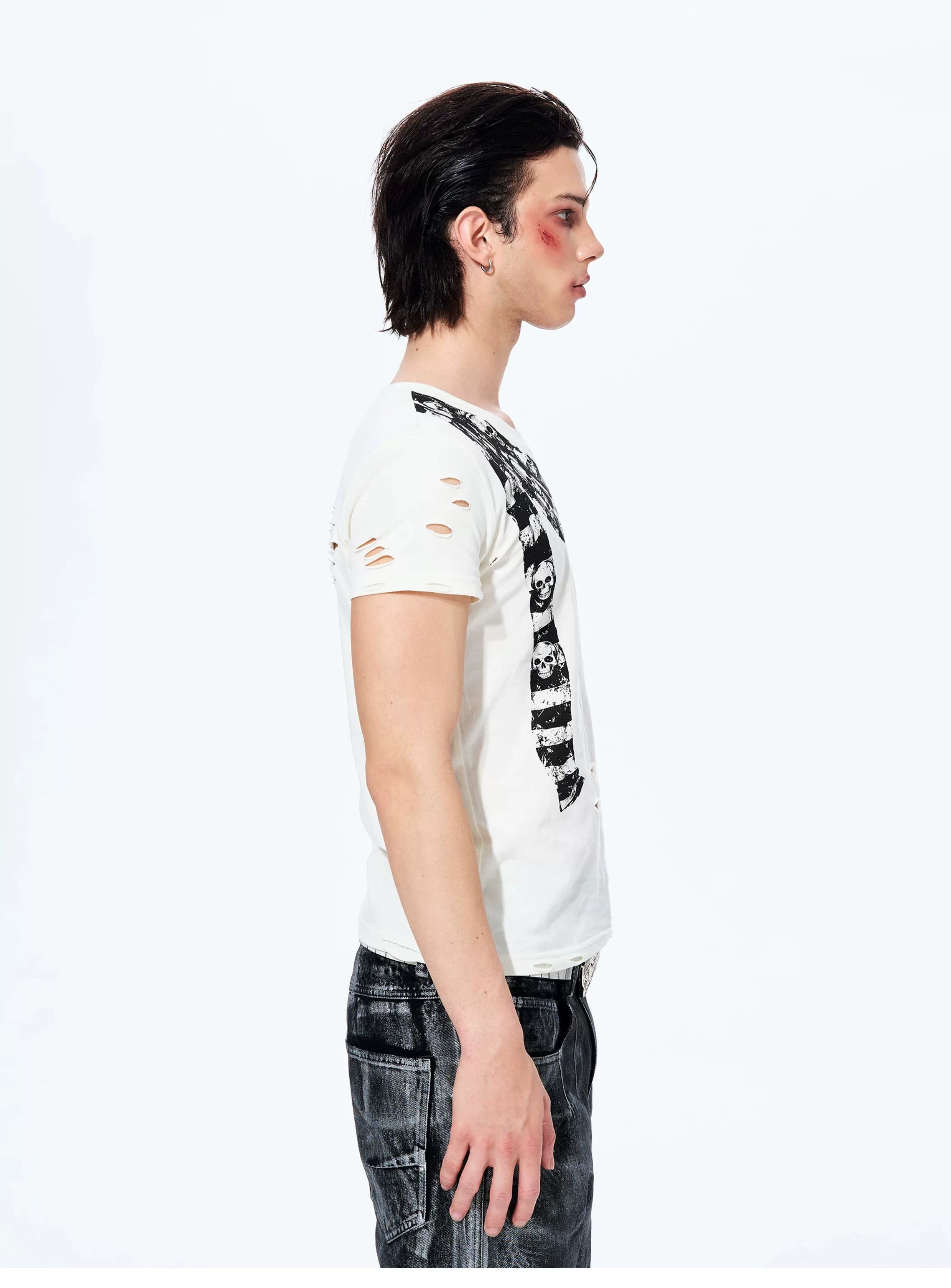 Men's Slim Skull Print Tee