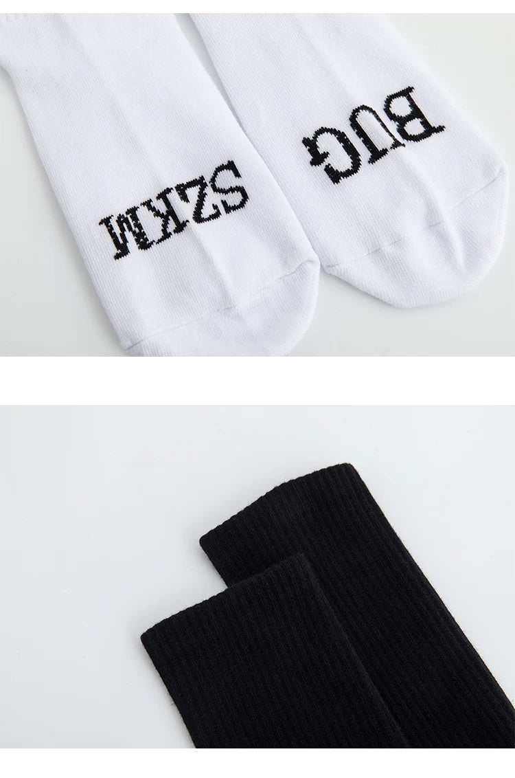 Men's One Size Cotton High-Top Socks