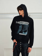 Unisex Boxy Color Block Print Hoodies