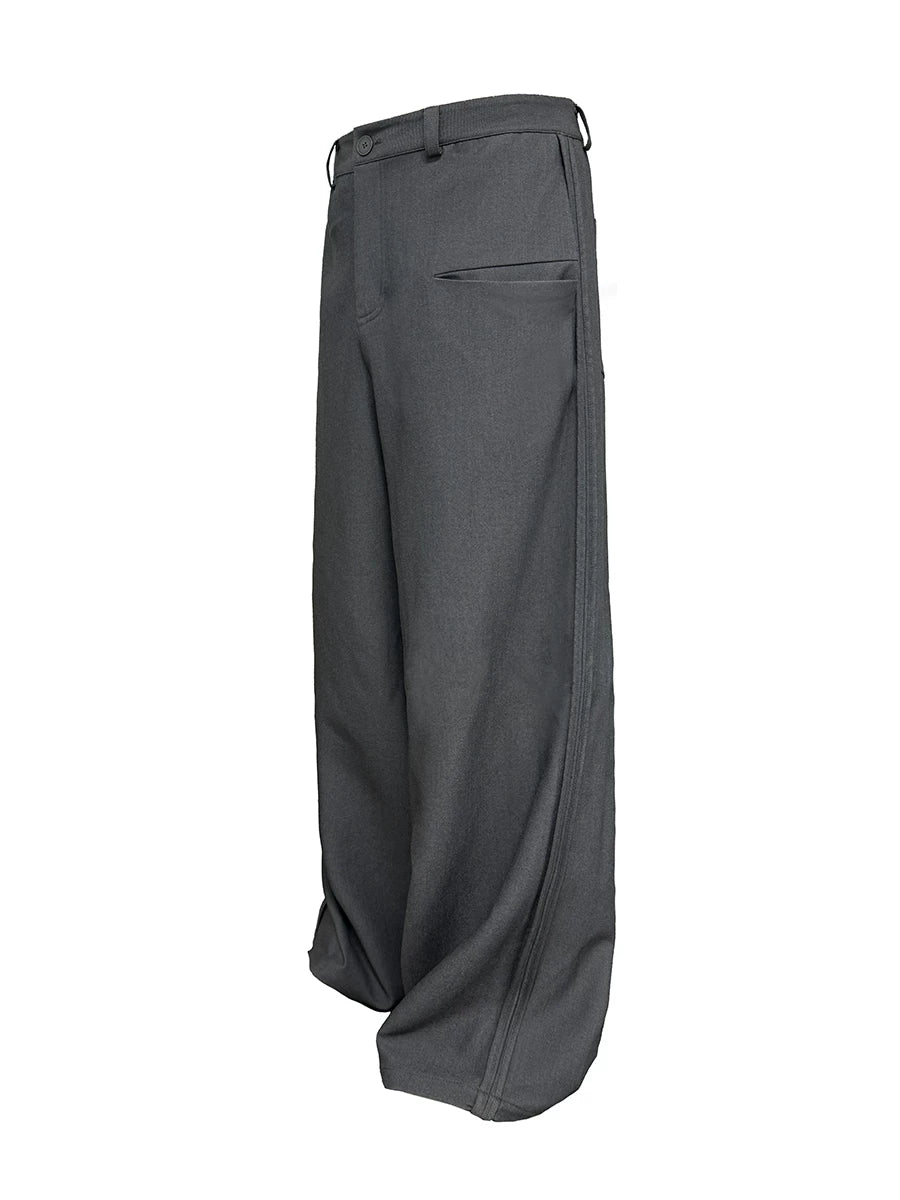 Baggy Deconstructed Tailored Pants
