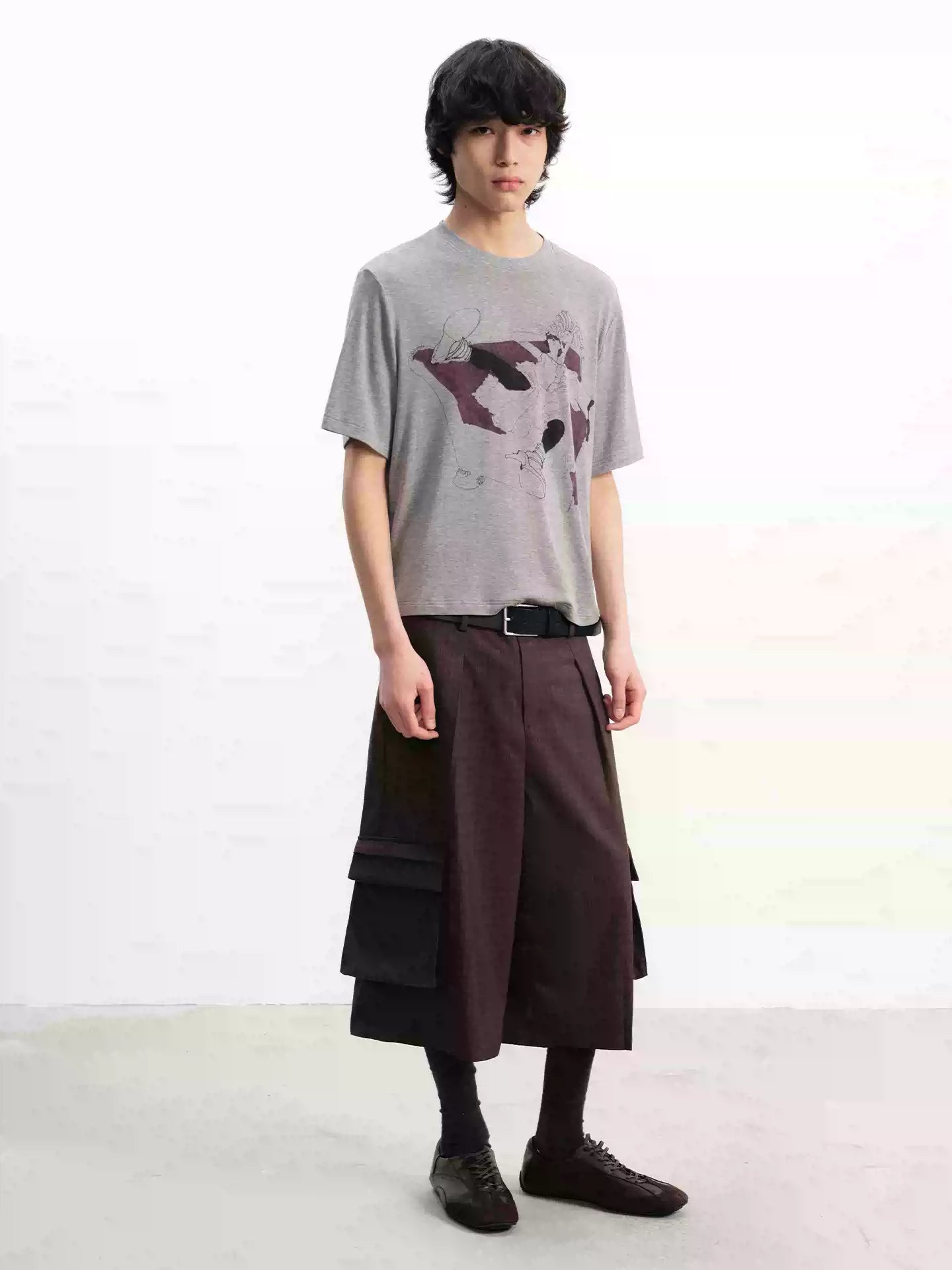 Purple Sofa Print Short Sleeve Tee