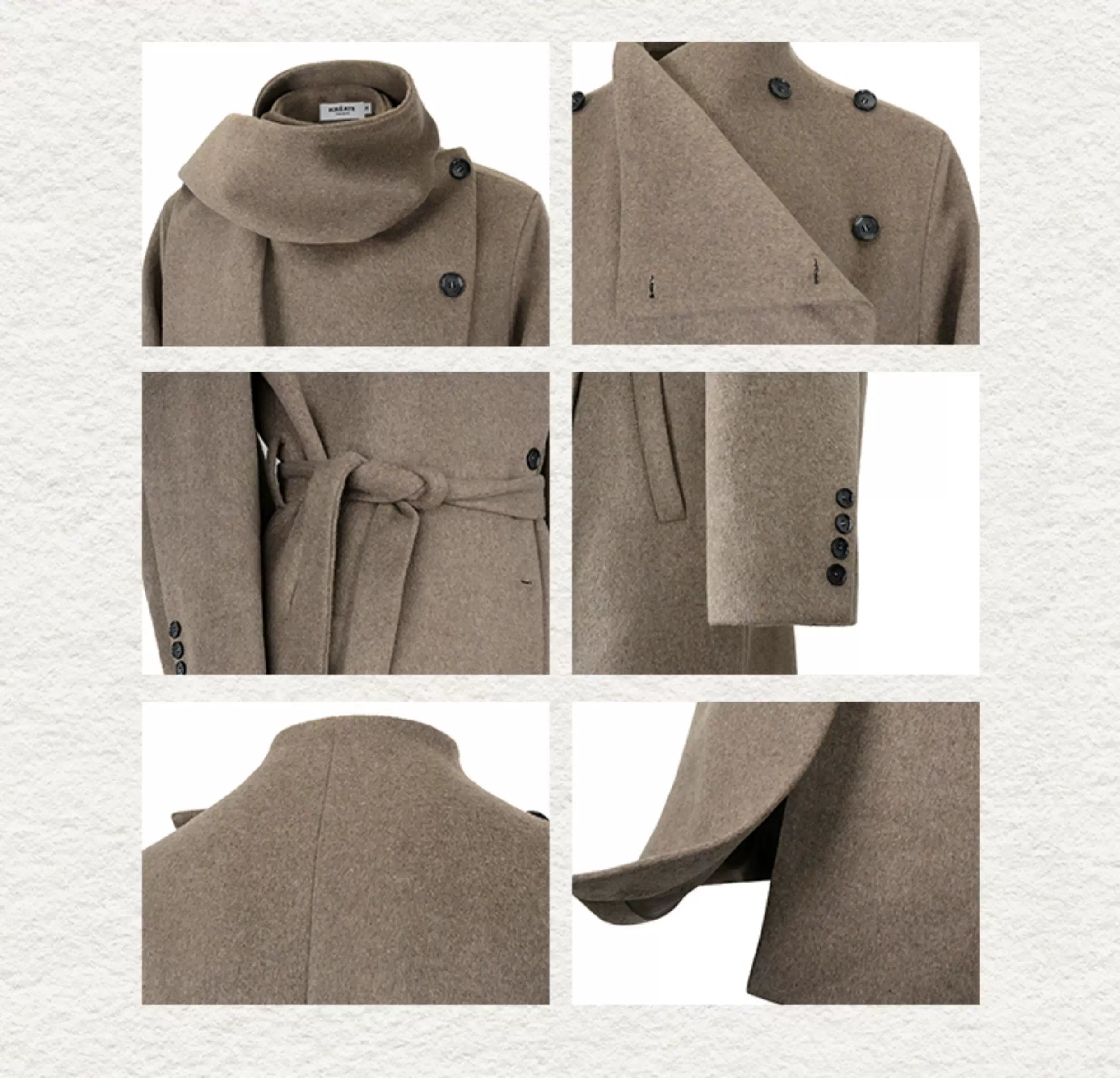 Men's Long Wool Shawl Coat