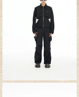 Men's Loose Short Patchwork Zip Jacket