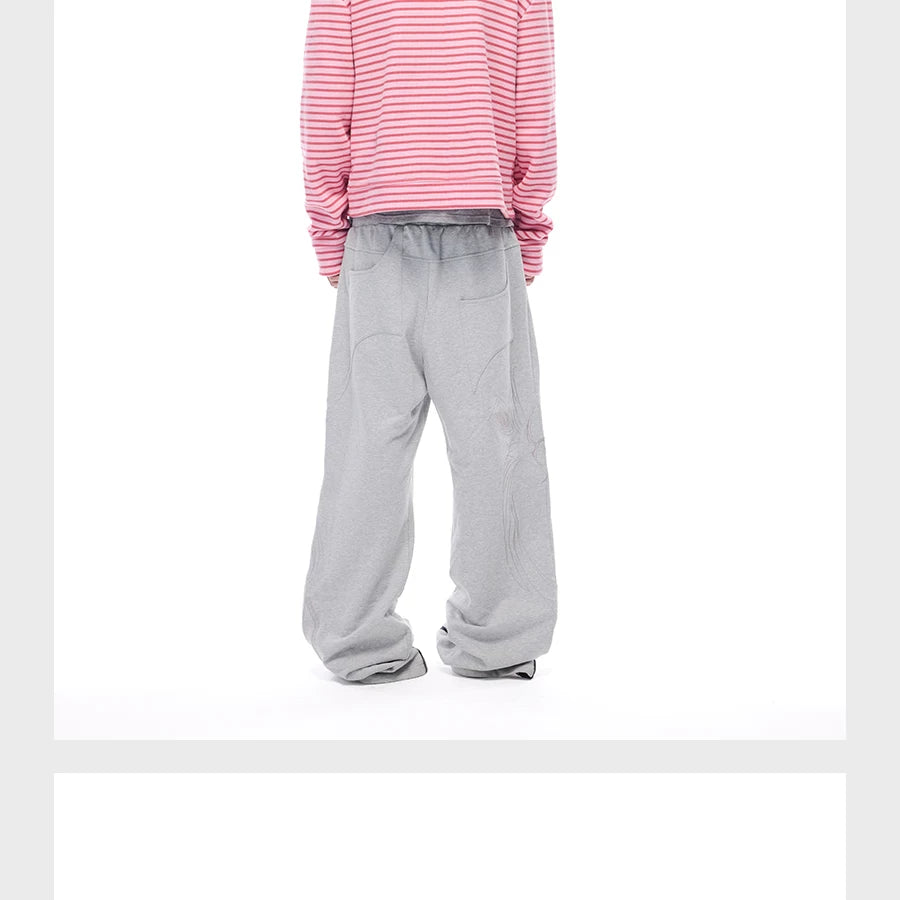 Men's Striped Fur Collar Hoodie