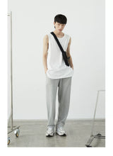 Stripe Plush Drawstring Track Pants
