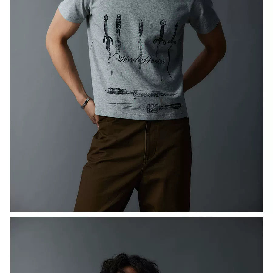 Slim Fit Vintage Print Tee