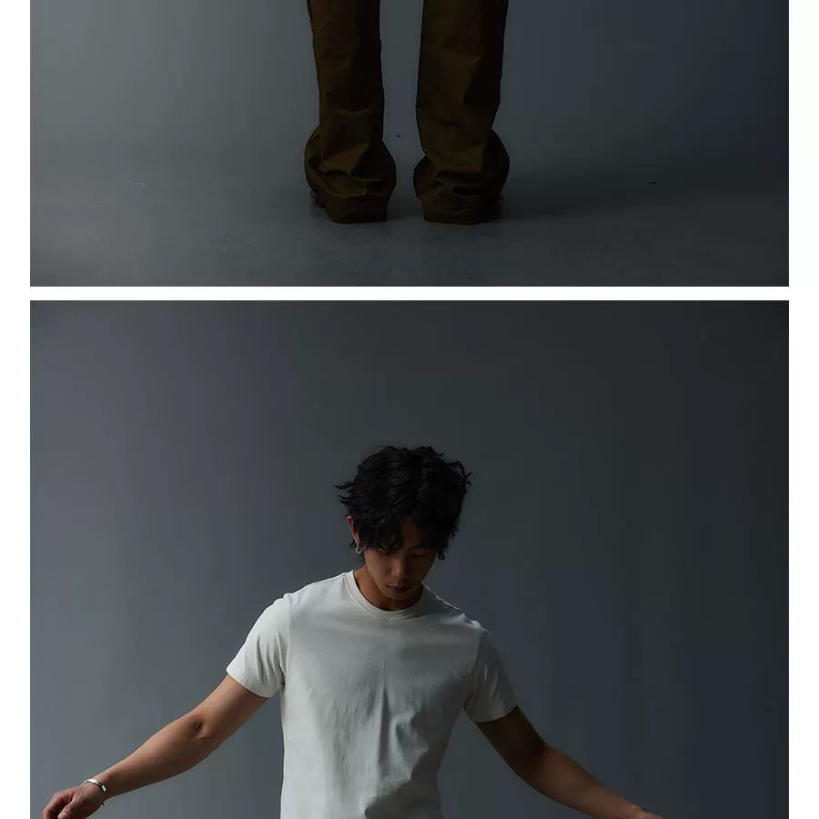 Unisex Tri-Color Slim Cotton Tees