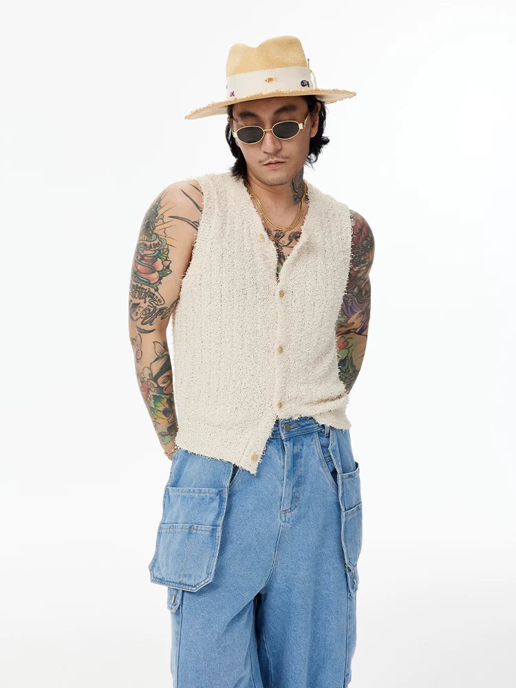 Forest Green Skin-friendly Knit Vest
