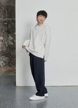 Pleated Wide Leg Suit Pants