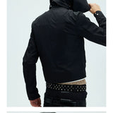 Short Detachable Hooded Waterproof Trench Coat
