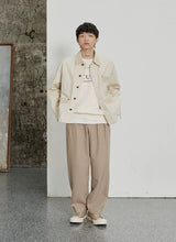 Pleated Wide Leg Suit Pants