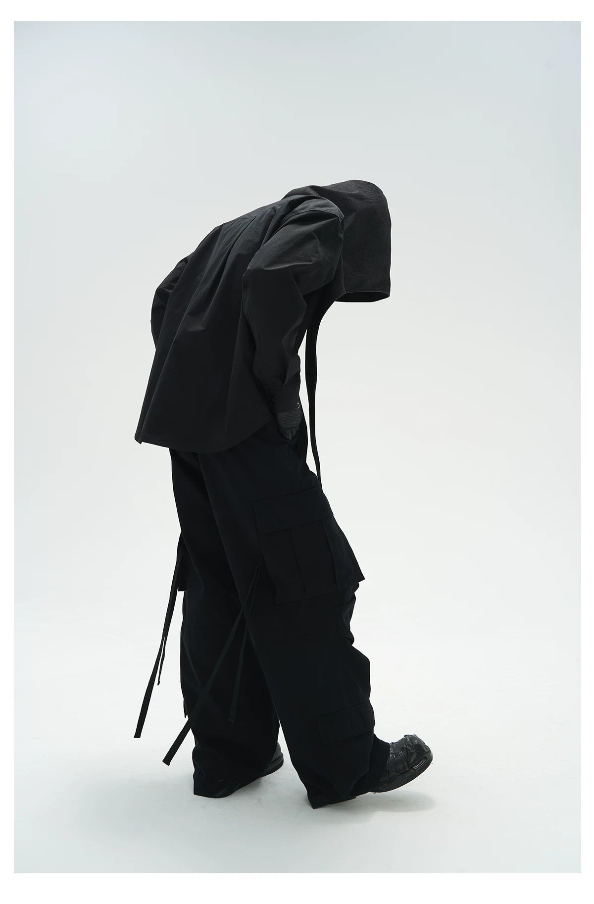 Unisex Loose Pleated Multi-pocket Cargo Pants