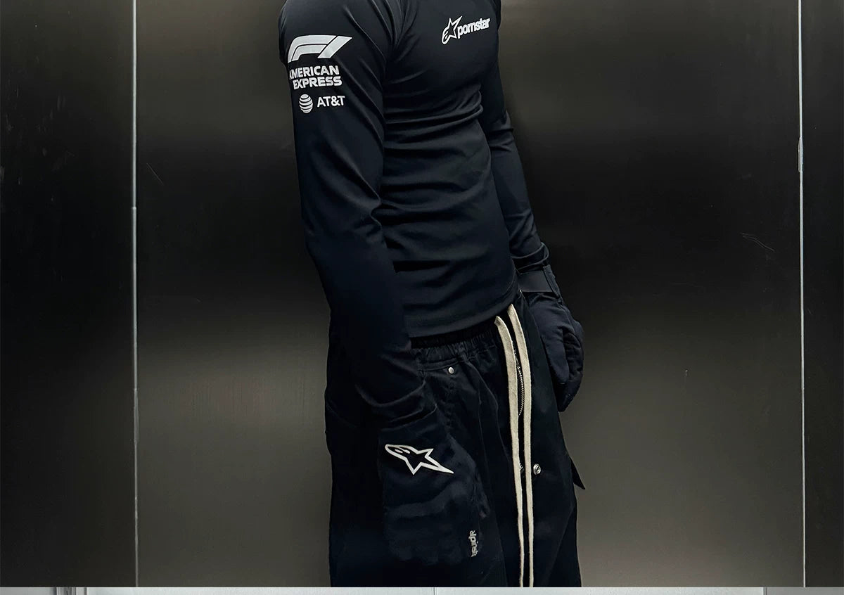 Tight Racing Sports Long Sleeve Top