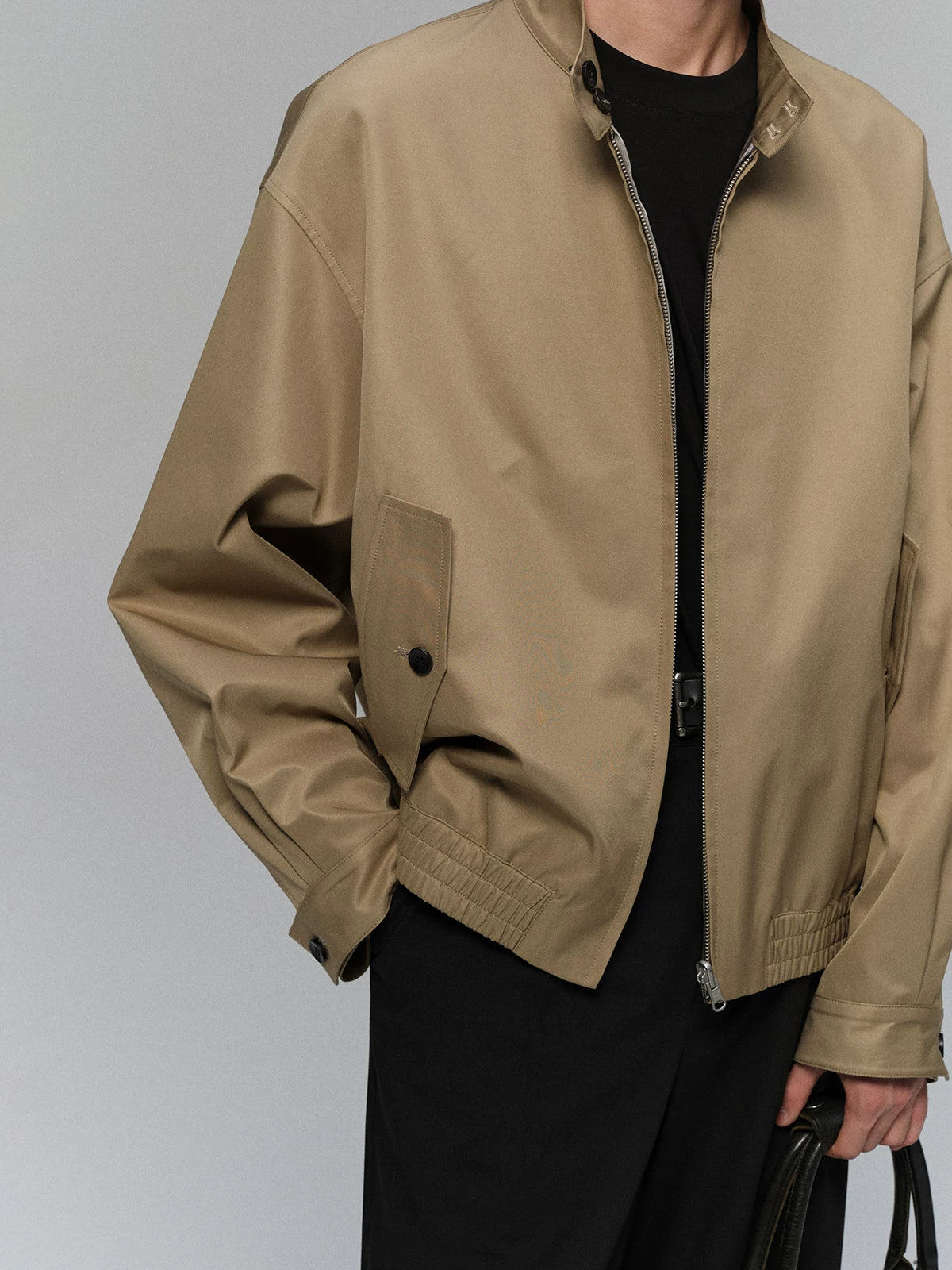 Reversible Plaid Lined Cotton Harrington Jacket