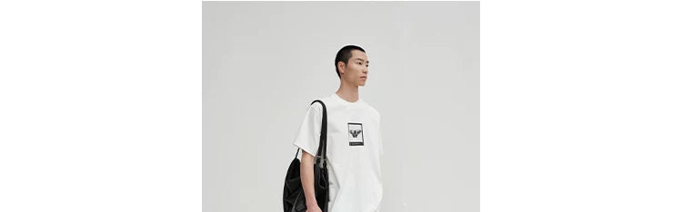 Printed 300G Long-Staple Cotton Short-Sleeve Tee
