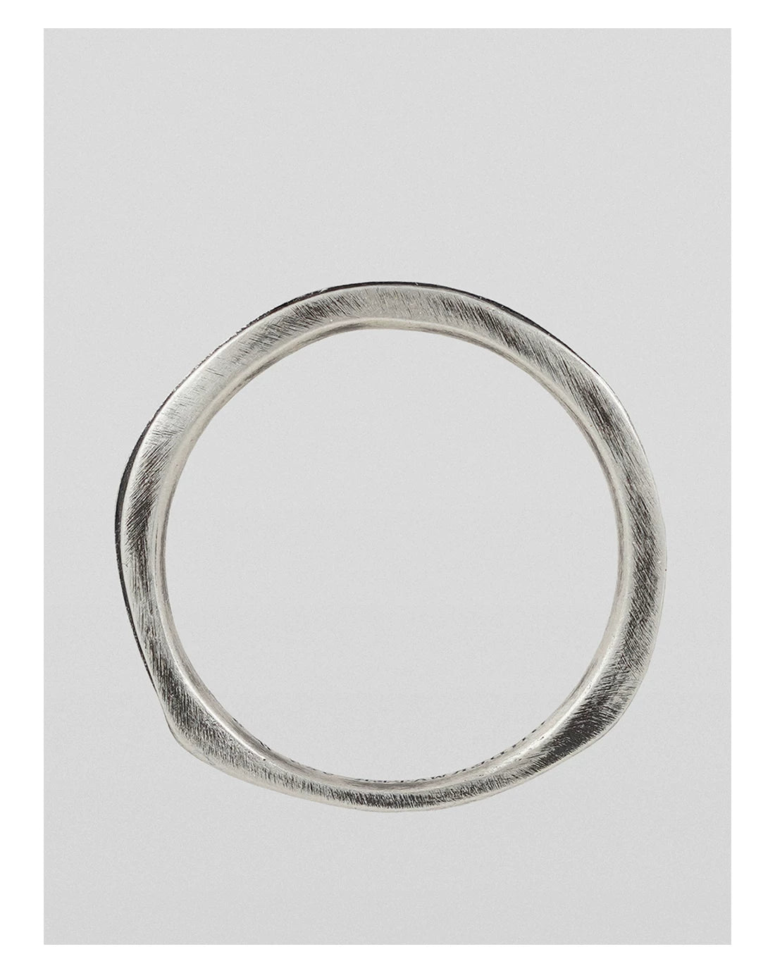 Handmade Oxidized Silver Inverted Cross Ring