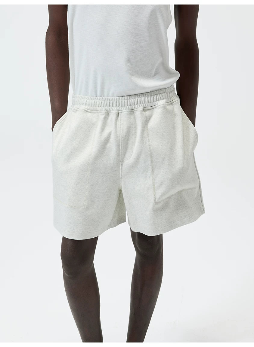 Cotton Sorona Blend Drawstring Sports Shorts