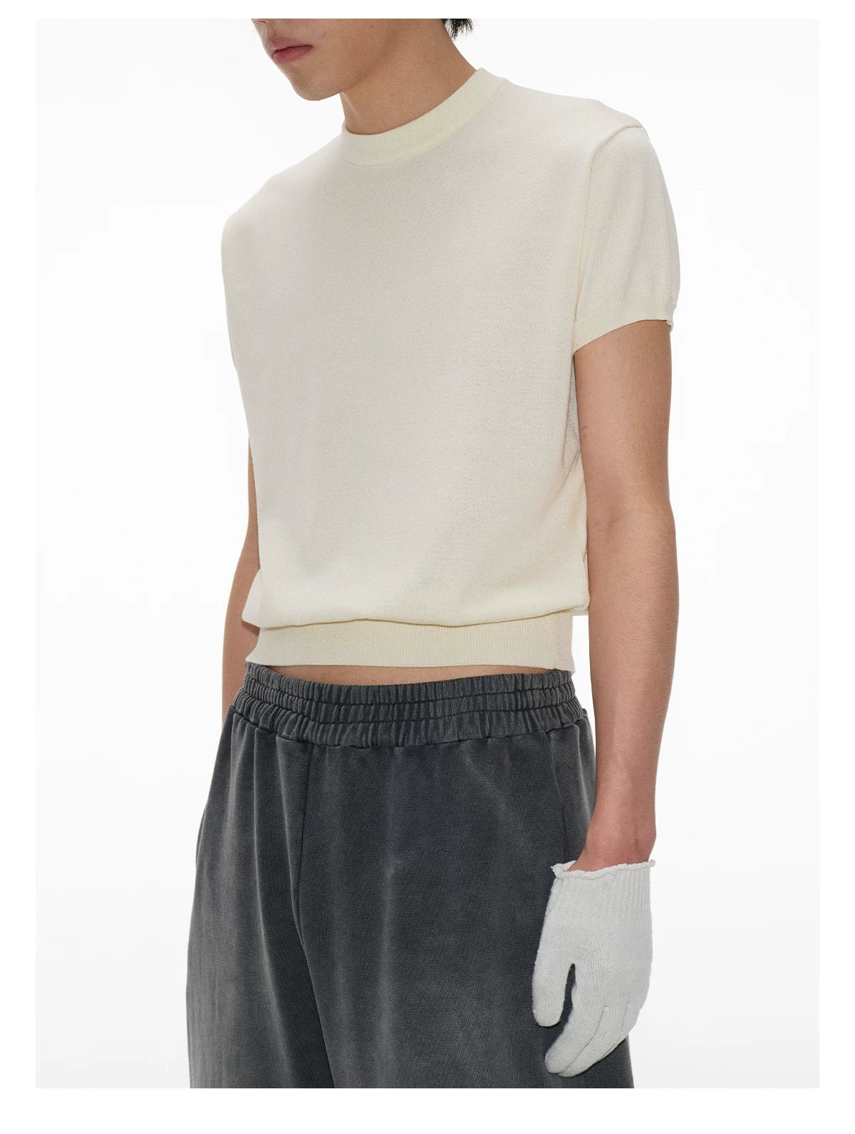 Ice Silk Slim Short Sleeve Tee