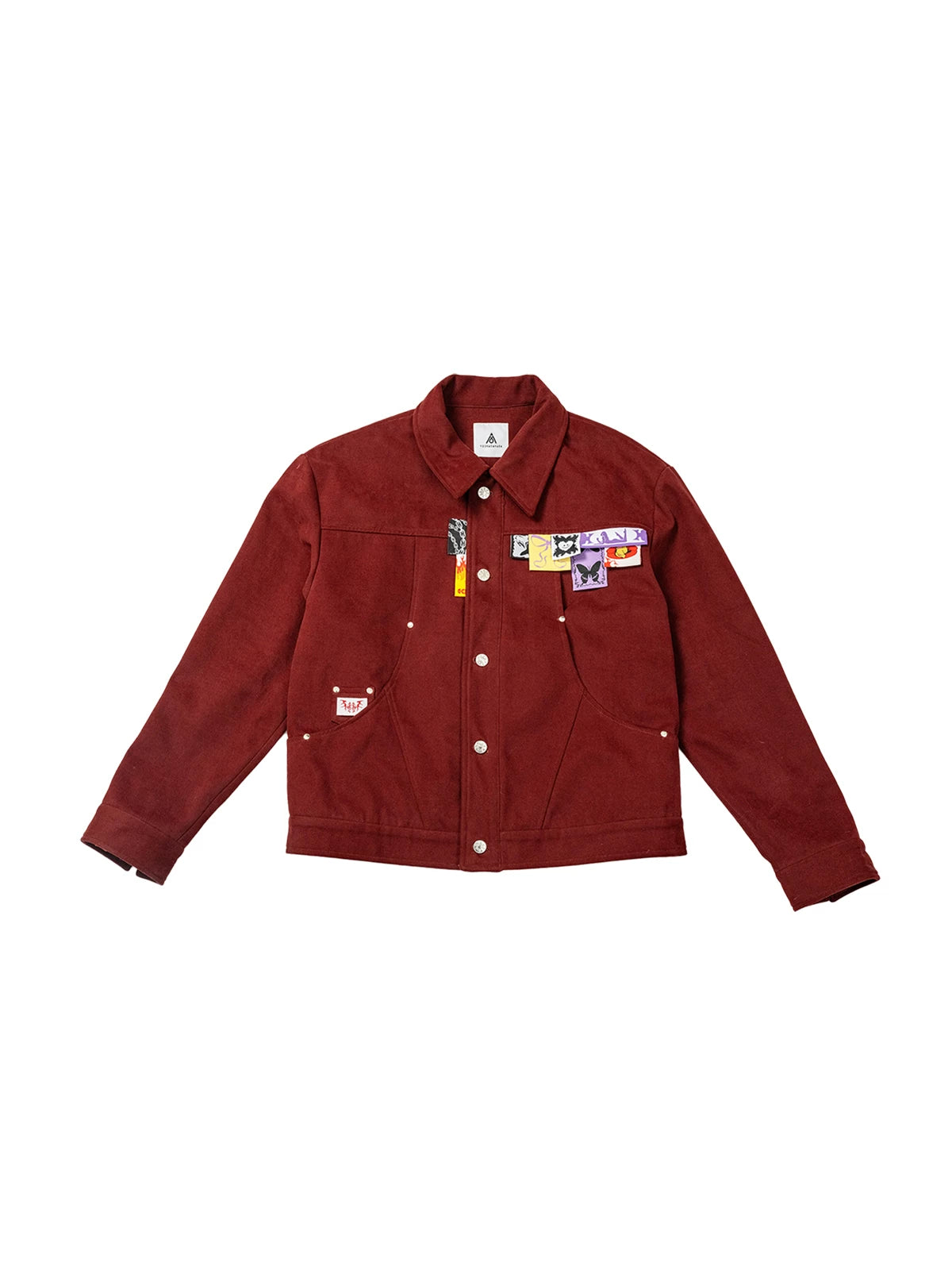 Cropped Layered Cotton Vintage Work Jacket