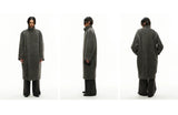 Pleated Back Wrap Cocoon Coat