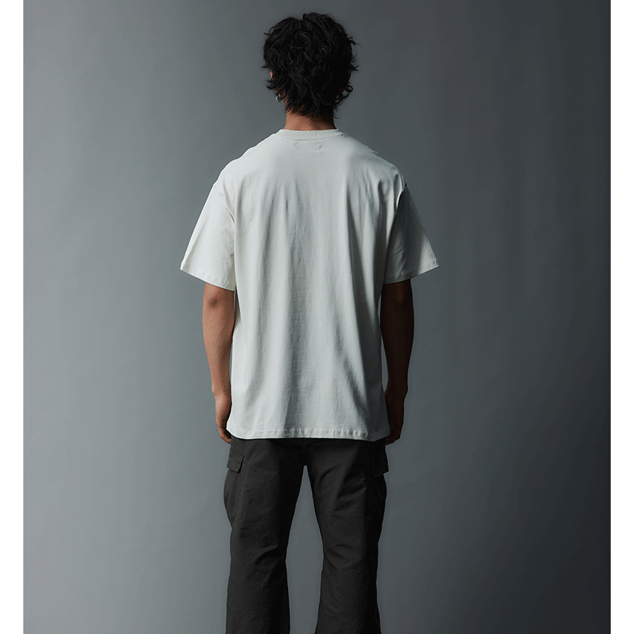 Vintage Off-white Loose Printed Logo Tee