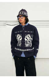Fair Isle Color Block Knit Beanie