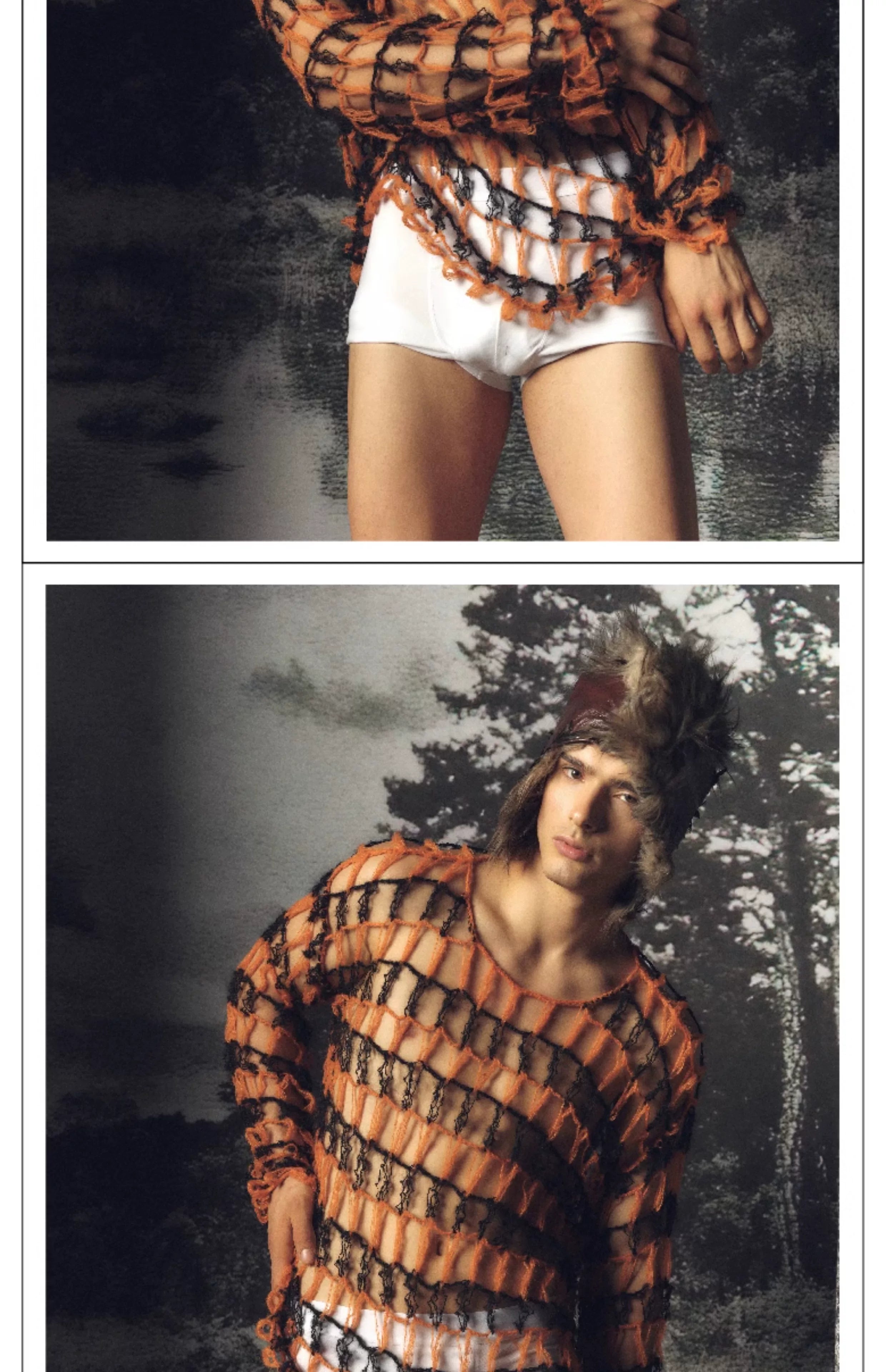 Vintage Punk Loose Fishnet Knit Sweater