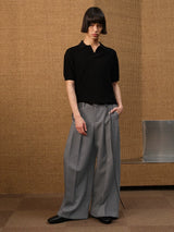 No Waistband Wide Leg TR Trousers