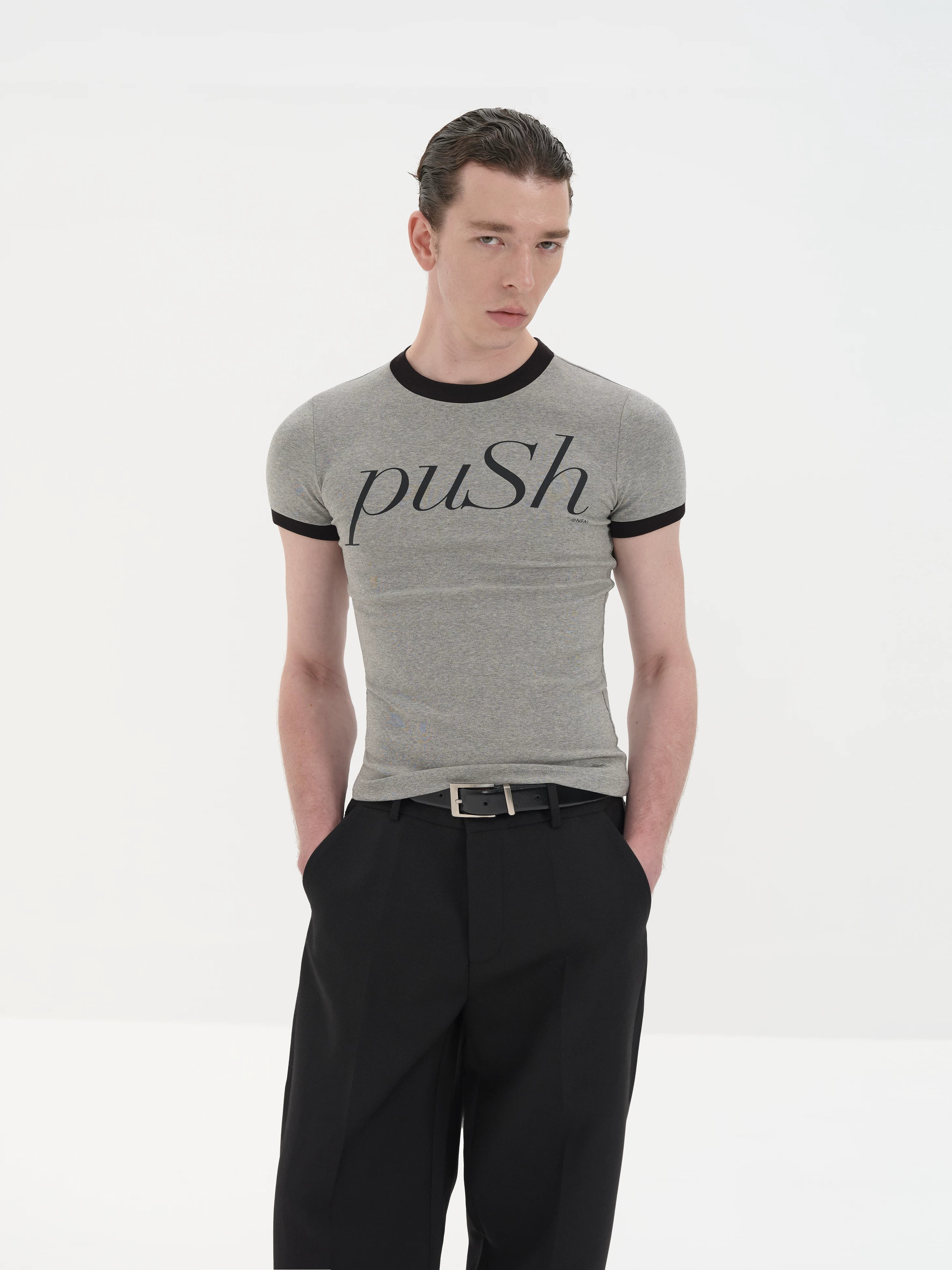 Printed Color Block Push Ringer Tees