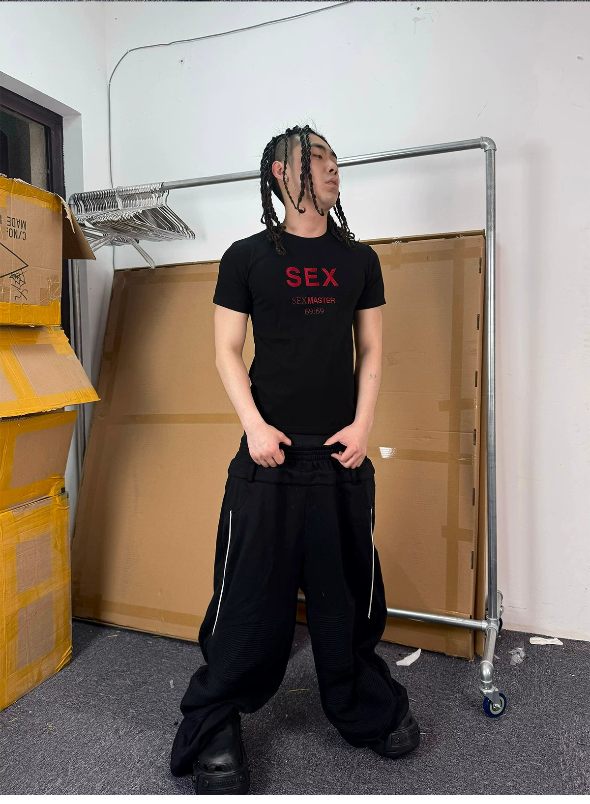Slim Fit Letter Print Tee
