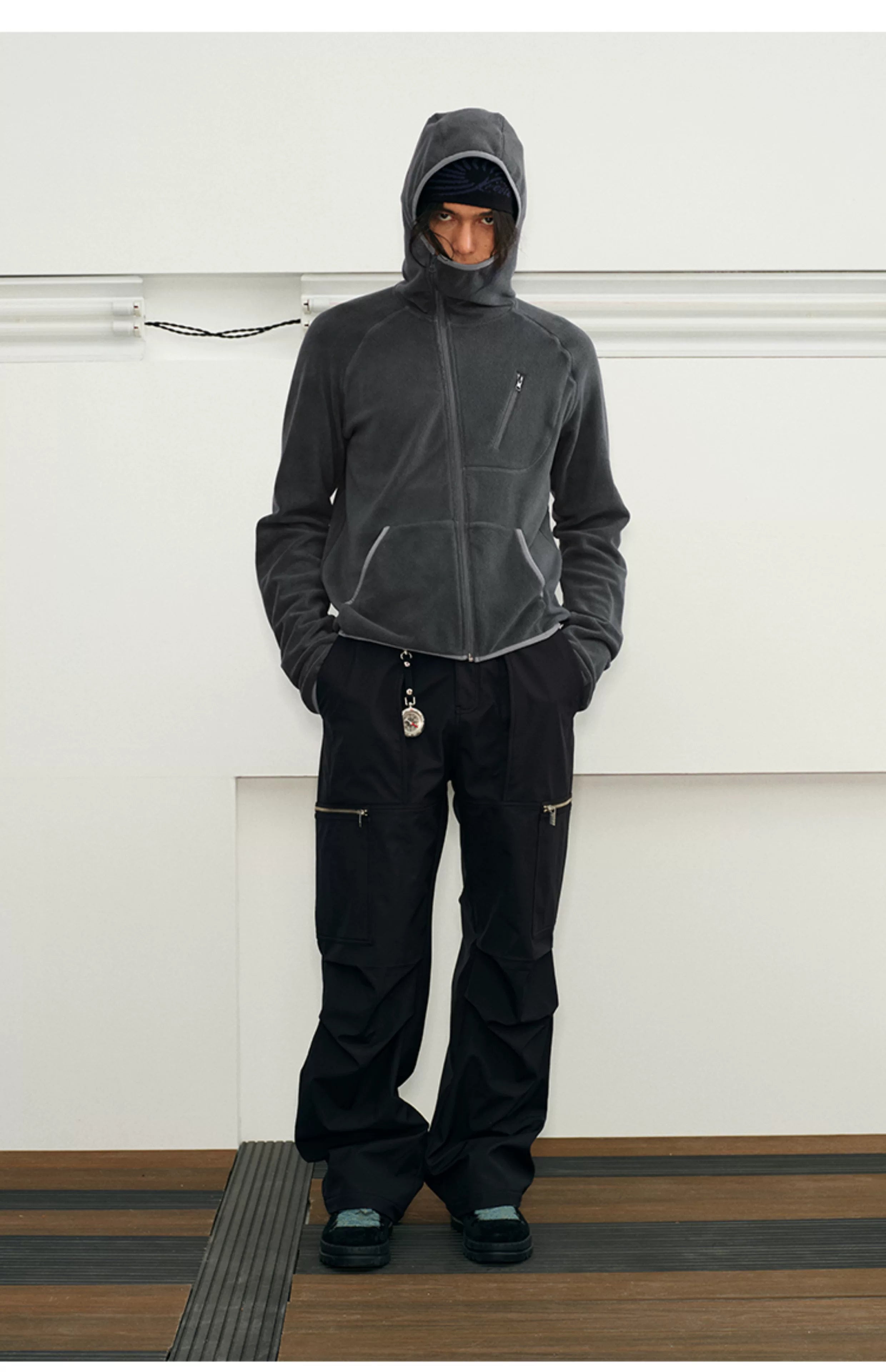 Men's Heated Zip Hooded Fleece Jacket