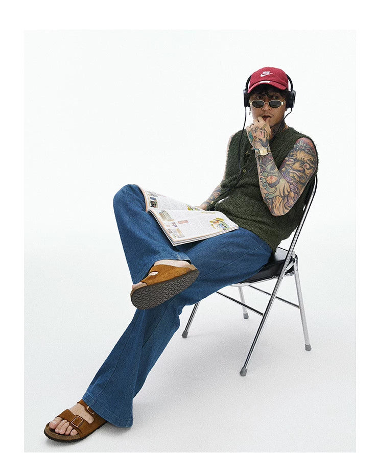 Forest Green Skin-friendly Knit Vest