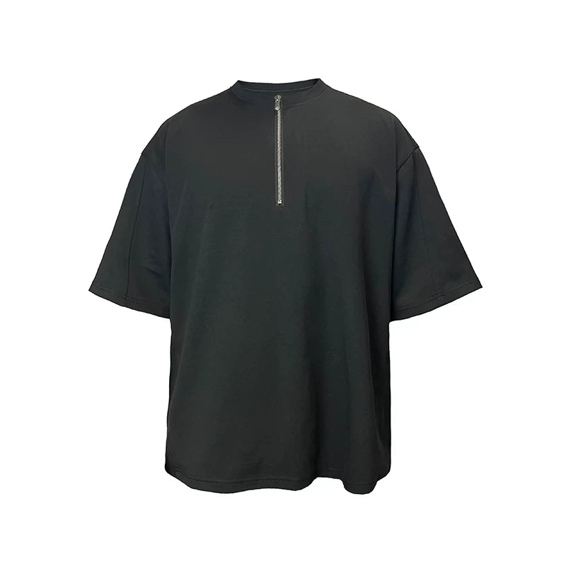 Half Zip Short Sleeve Cleanfit Tee