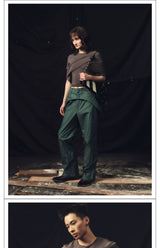 Vintage Dune Rock Draped Tulle Top