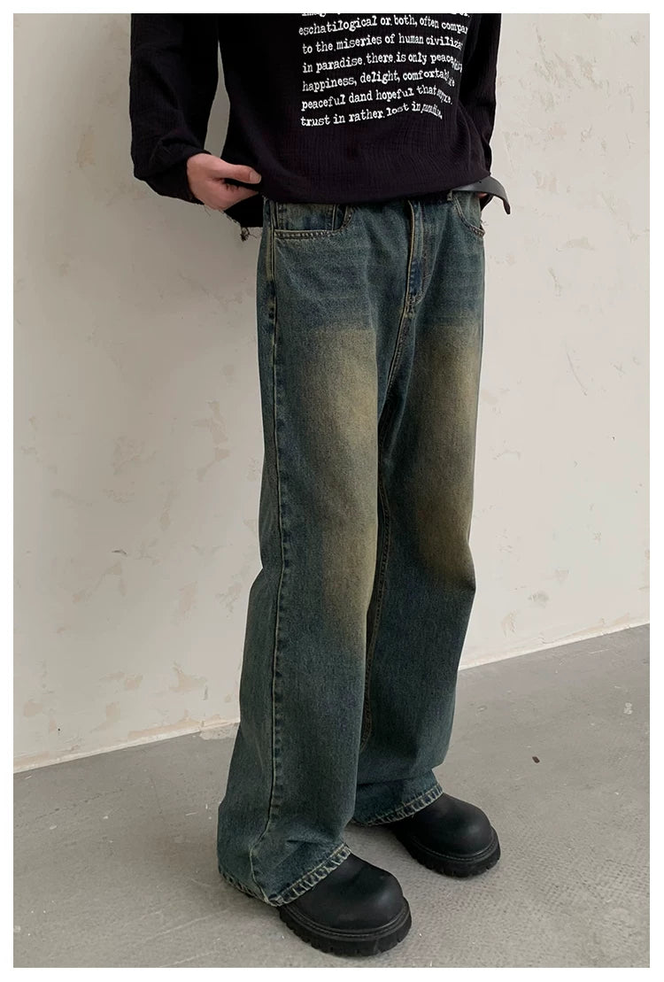 Cleanfit Mud Washed Flared Jeans