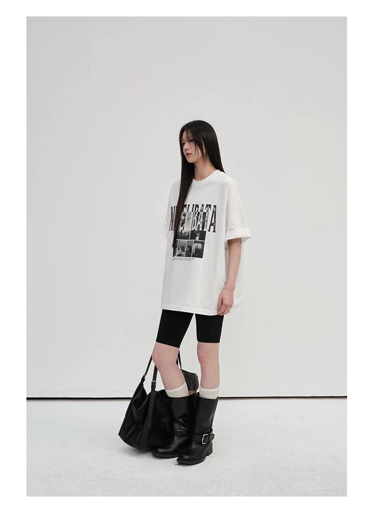 300G Double Yarn Printed Tee