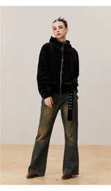 Cleanfit Washed Yellow Slim Flared Jeans